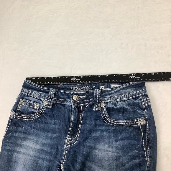 Miss Me Georgie Fleur Bootcut Jeans Sz 29 Blue - Picture 6 of 14
